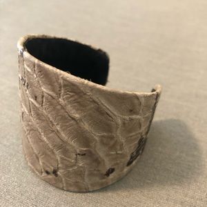 Snakeskin cuff bracelet